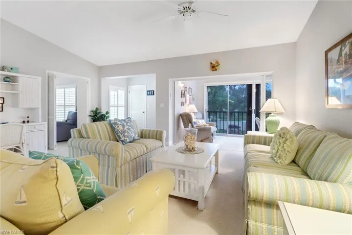 Living room, entryway, and lanai