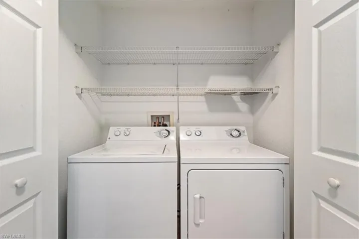 Laundry area with separate washer and dryer