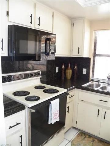 Granite counters and backsplash