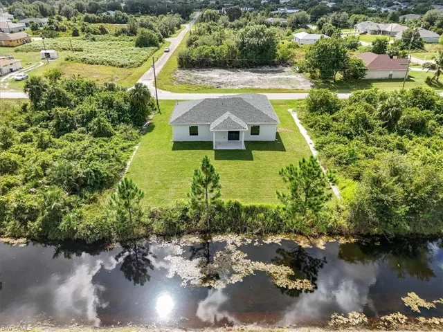 View from above of property featuring a nearby body of water