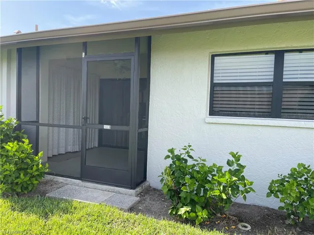 View of rear doorway to property
