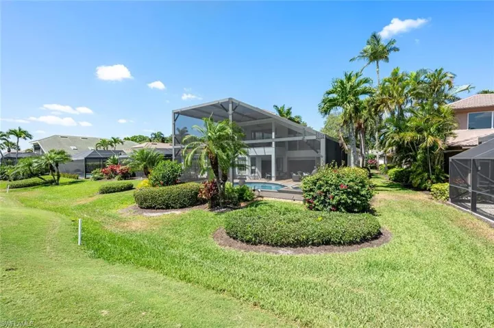 View of the house from the golf course