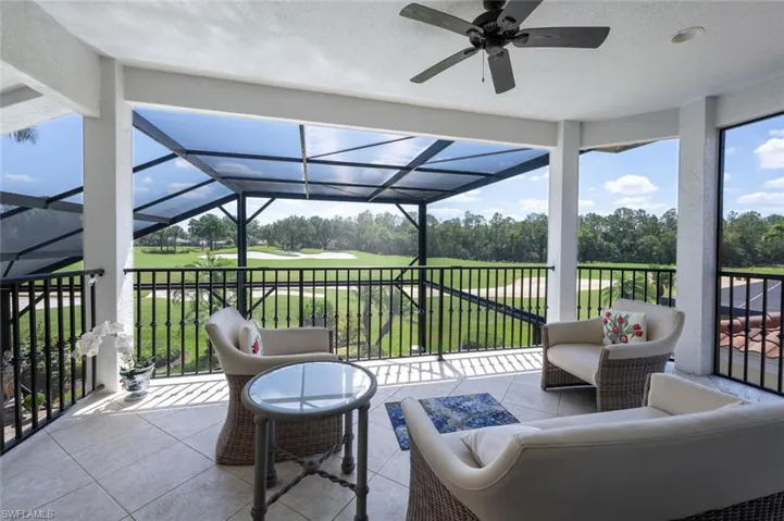 2nd Floor Balcony with Spectacular View of the 7th Hole