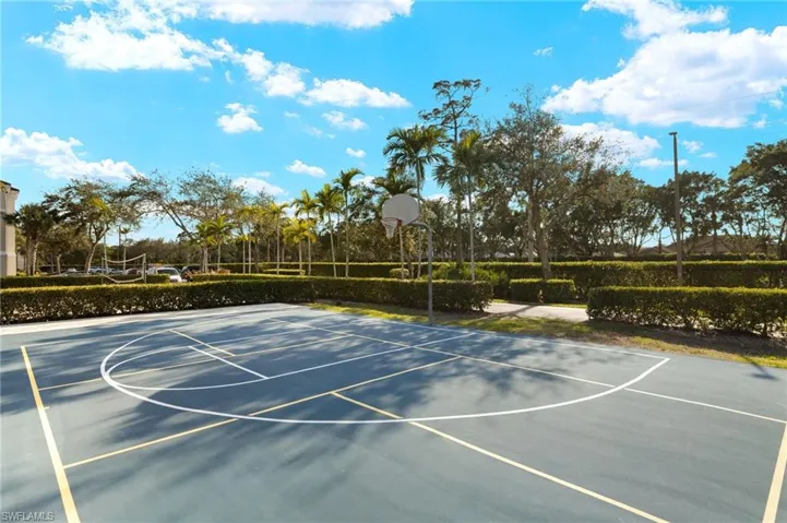 View of basketball court with community basketball court