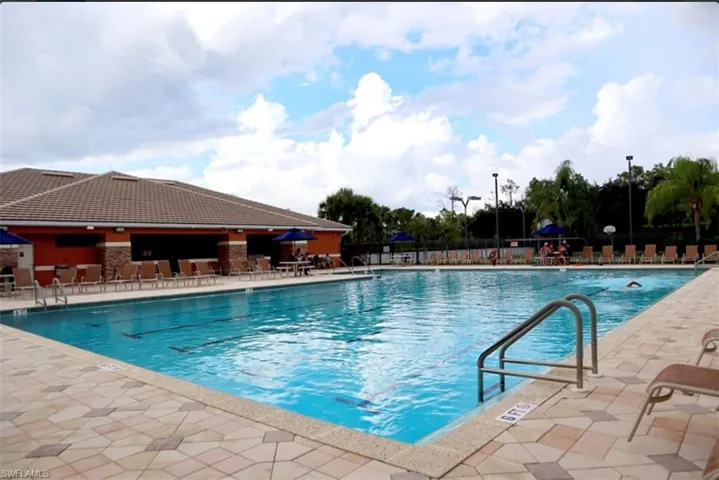 View of pool with a patio area