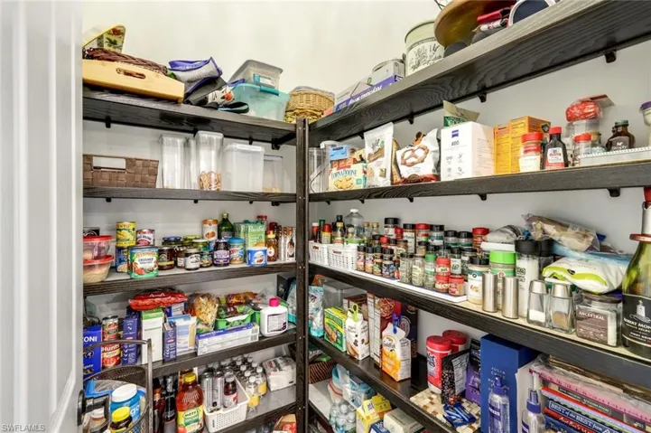 Spacious Walk-in Pantry in the Kitchen