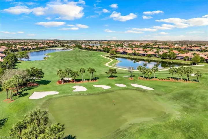 View of golf course in the front of the home.