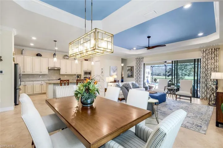 Open Concept Living - Dining Area open to Kitchen and Living Area