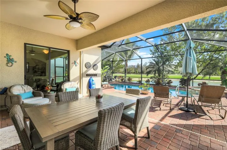 Large covered space on the Lanai