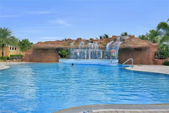 Community Pool with Waterfall.