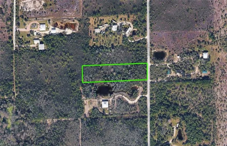 Map / location with property parcel outlined