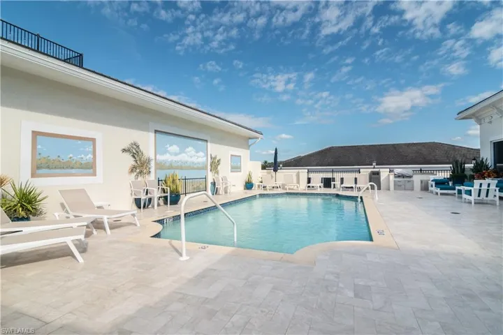 Community pool and grill  area