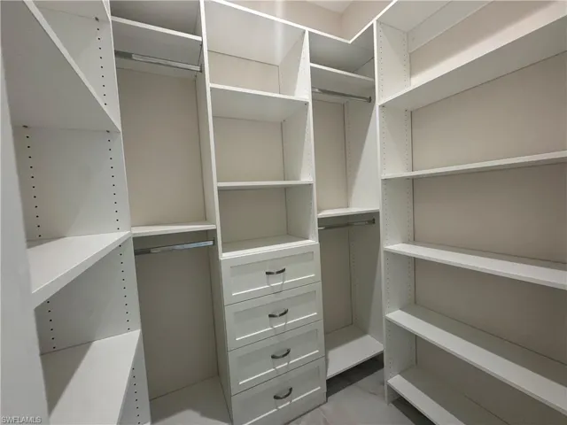 View of spacious closet