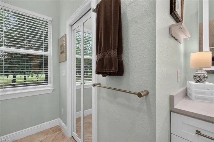 Window with horizontal blinds
