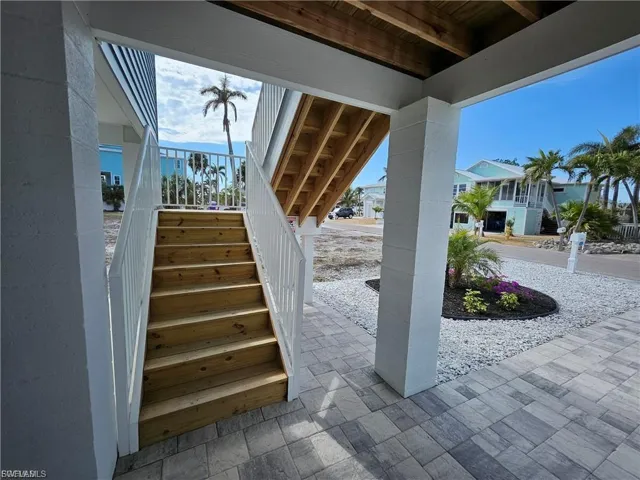 View of patio / terrace featuring stairway
