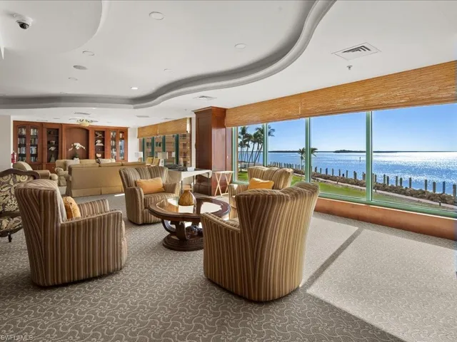 Common area featuring a water view