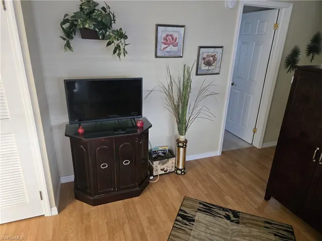 Living room featuring light hardwood / wood-style floors