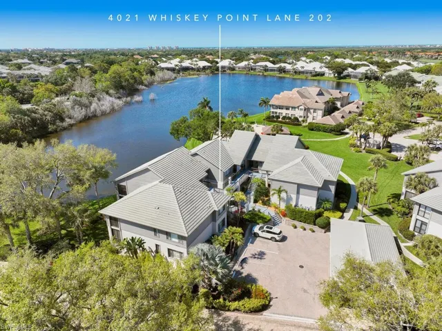 Aerial view of home.