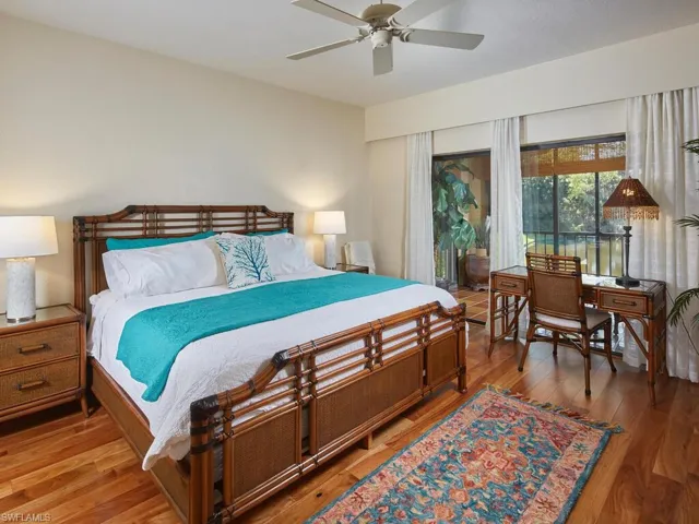 One of two large bedroom suites, overlooking the lake, with so much natural light.