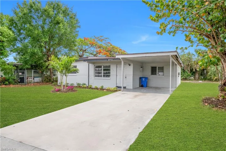 View of Long driveway