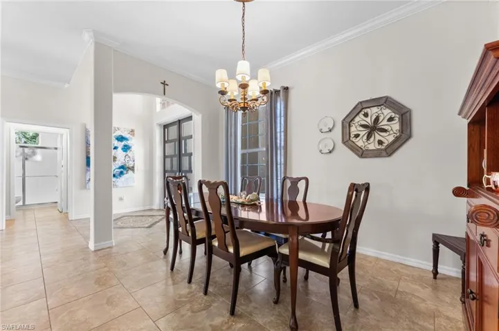 Separate Formal Dining Room just off foyer with entrance to kitchen for easy entertaining.