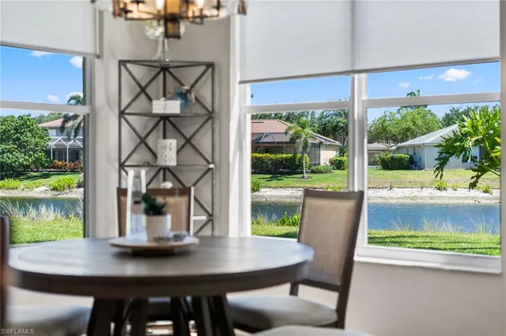 Pond Views from your breakfast room