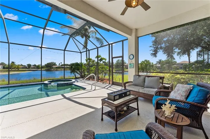 Covered Screen Lanai for watching sunsets and outside entertaining