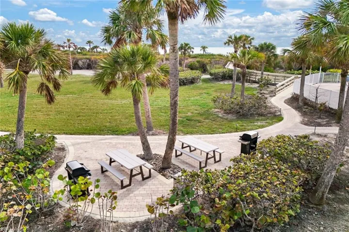 View of community featuring a lawn