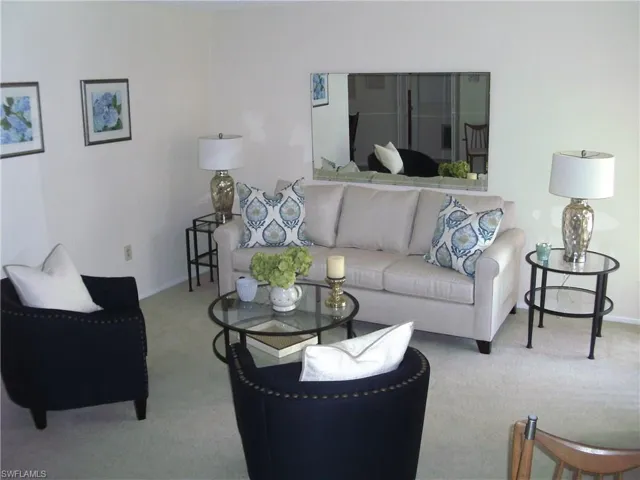 Spacious and comfortable living room.