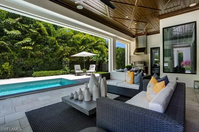 View of patio featuring an outdoor living space