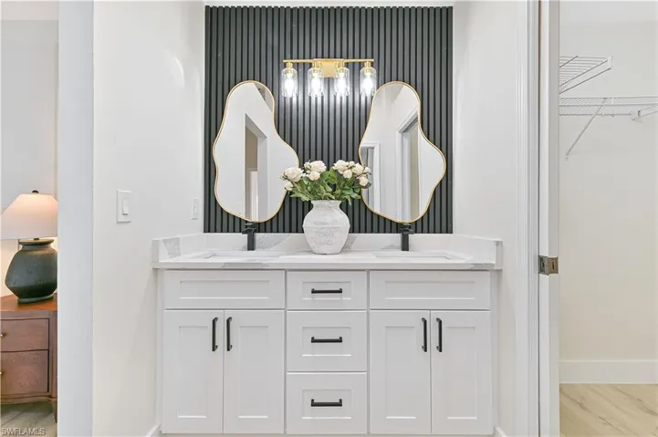 primary bathroom double sink