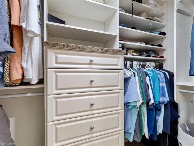 His closet.