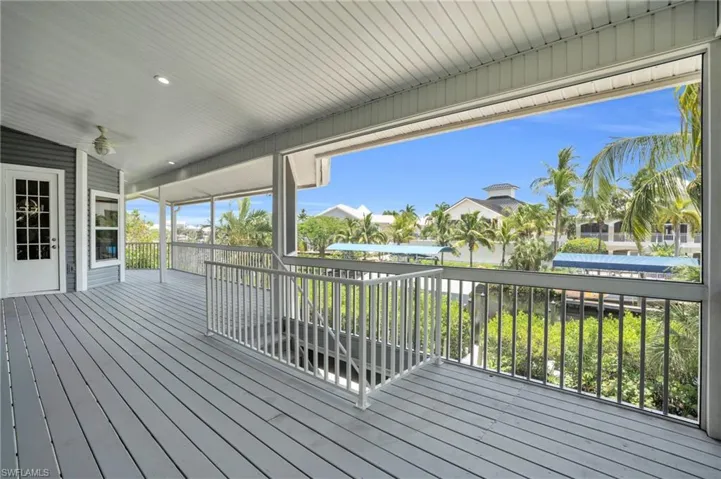 View of deck