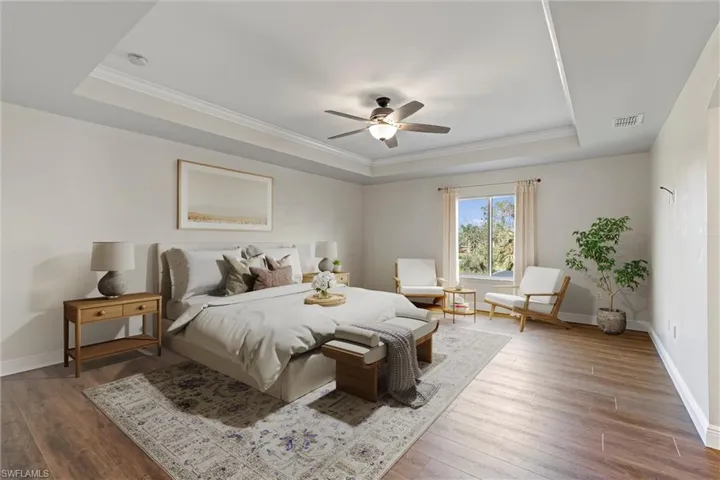 Photo includes reality Staging to showcase the possibility of the room. Design services can be offered for an additional fee.