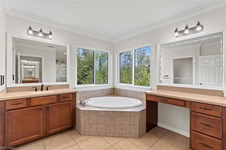 Current primary suite bathroom