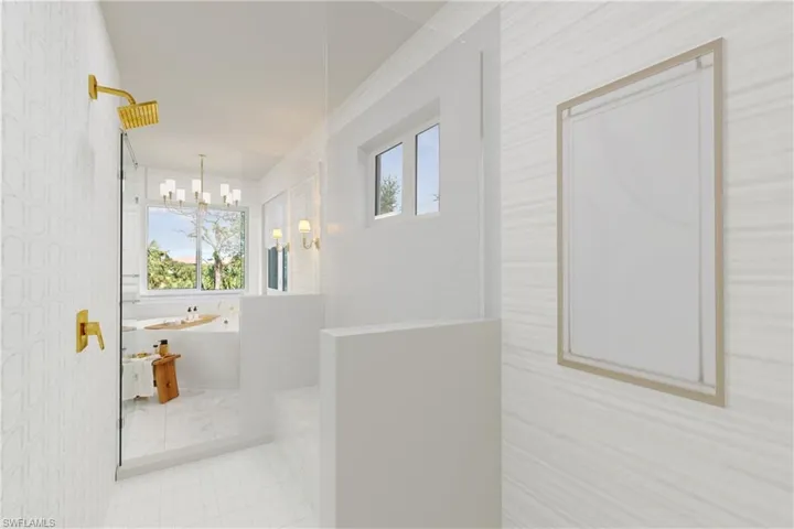 Photo includes reality renovation to showcase the possibility of the bathroom. Design services can be offered for an additional fee.