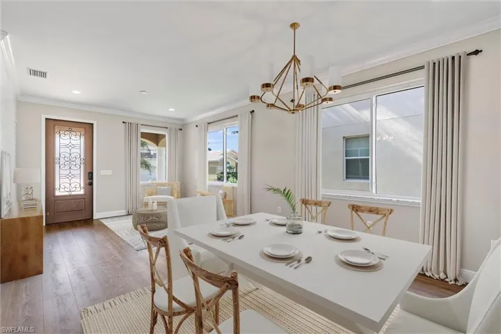 Photo includes reality Staging to showcase the possibility of the room. Design services can be offered for an additional fee.