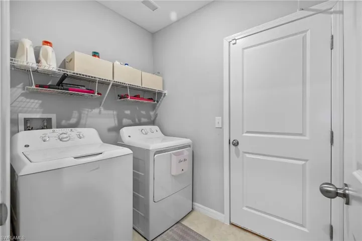 Laundry area featuring washer and dryer