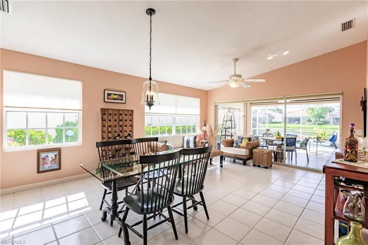 Dining area off the kitchen.