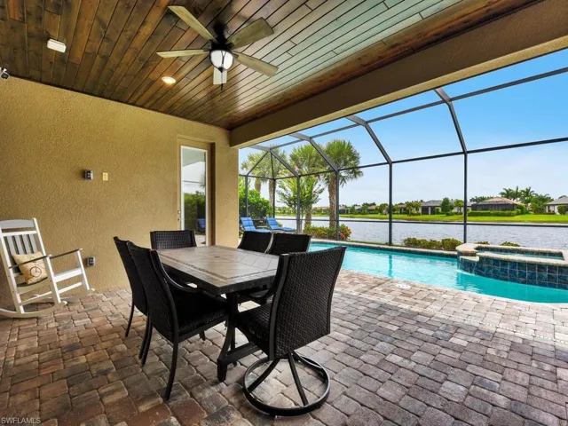 Enough Room For Lounging Area & Outdoor Dining Set