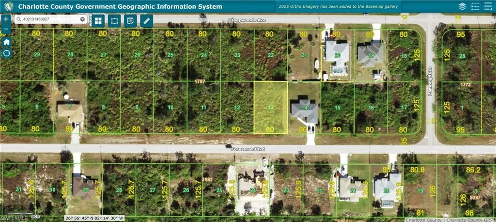 Aerial overview of property's location