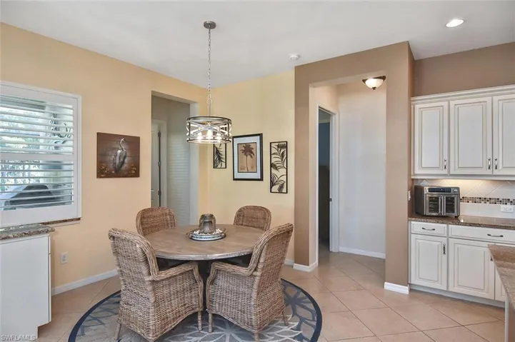 Dining Area.   A perfect place for your morning coffee or family meals