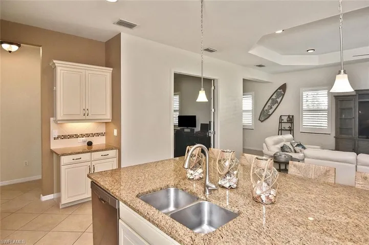 Kitchen with extra storage and possible place for your coffee bar