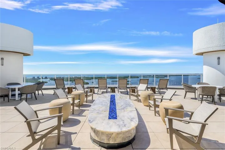Rooftop Terrace with Open Air Seating & Firepit