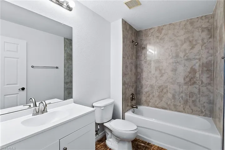 New shower tile and vanity.