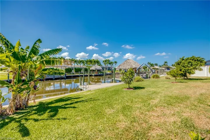 View of yard featuring a water view