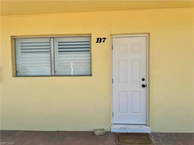 View of exterior backside entry