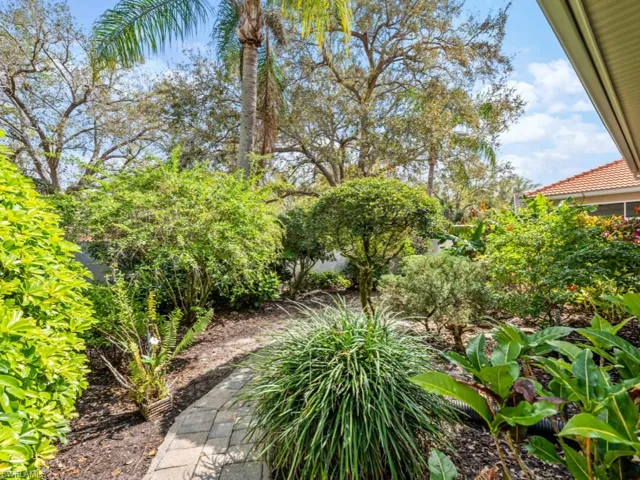 Paver pathway through lovely vegetation...