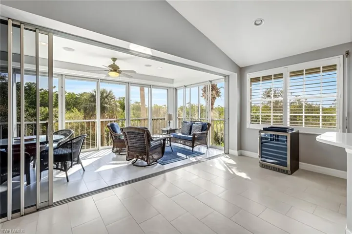 Large and Fully Glass enclosed with Hurricane Impact Shutters