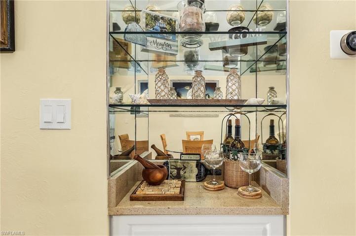 Bar in dining area